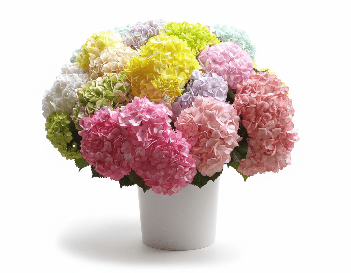 Tinted hydrangeas - custom colors